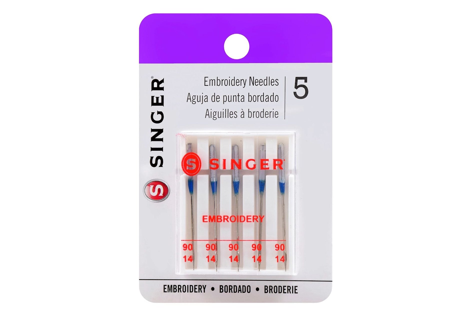 SINGER® Embroidery Needles, Size 90/14 | SINGER®