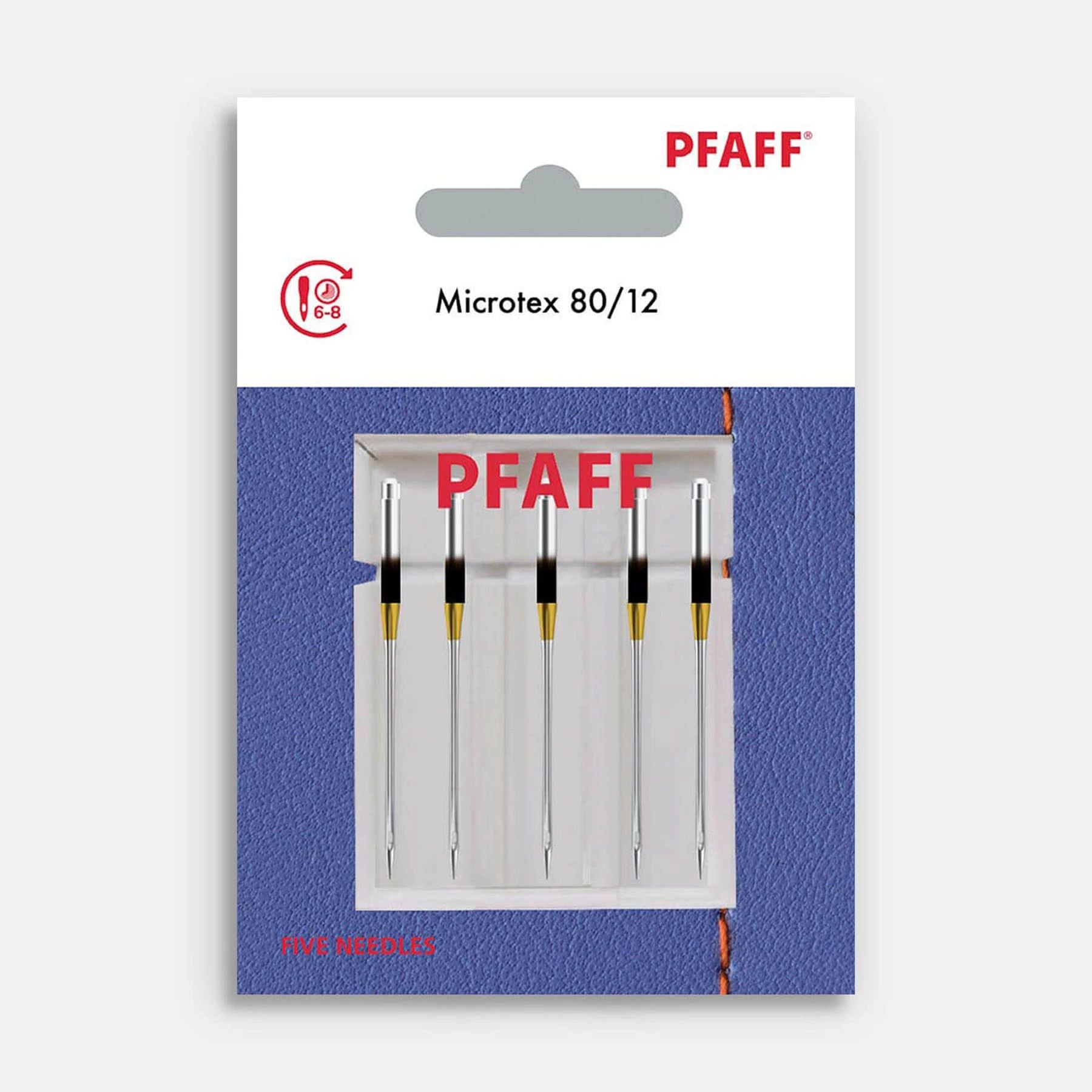 PFAFF® Microtex Needles Size 80/12 5-Pack
