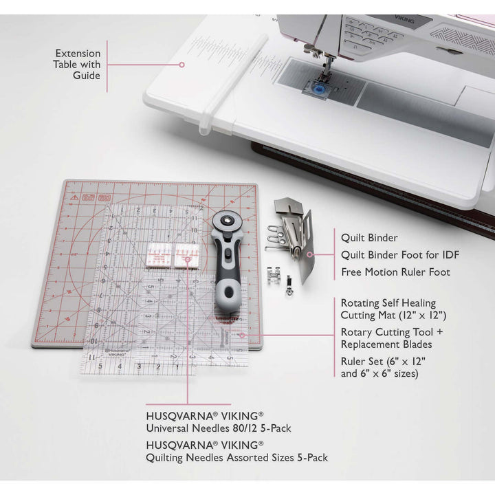 HUSQVARNA® VIKING® EPIC QUILT™ 97 Sewing Machine & Accessories Bundle