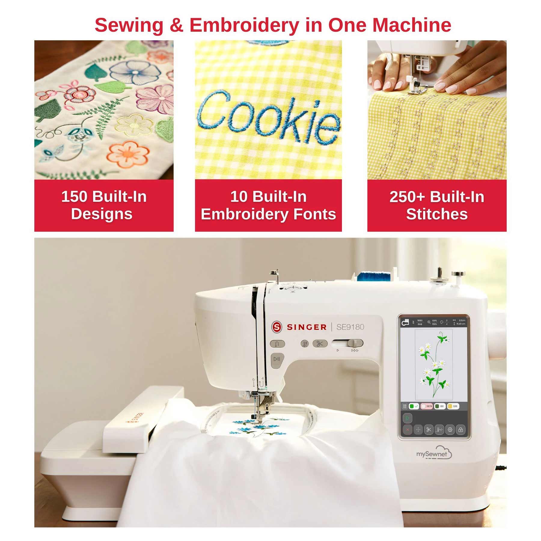 SINGER® SE9180 Sewing & Embroidery Machine