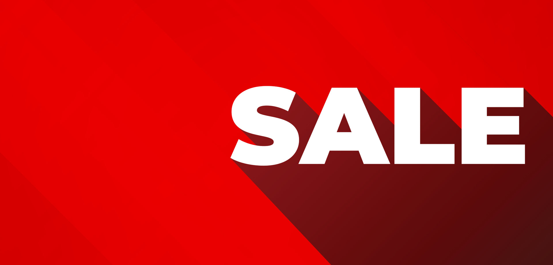Different shades of red on the background with the word SALE in all caps.  