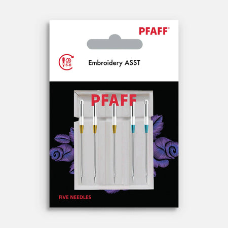 Paquete de 5 agujas de bordar PFAFF® de tamaños surtidos
