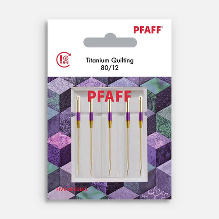 PFAFF® Titanium Agujas de Acolchar Tamaño 80/12 Paquete de 5